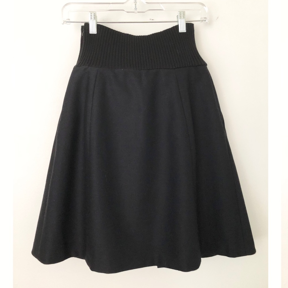 Jil Sander Navy Black Wool Pleat Skirt w/Sweater - Picture 4 of 7